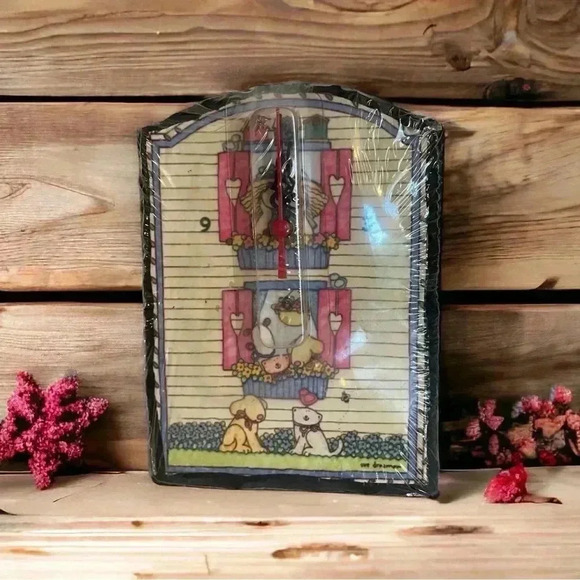 Slate Clock New With Tags in Box "Friendship" Home & Garden Collection. - Picture 4 of 5